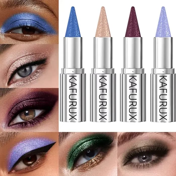 Crayon fard à paupières métallique blanc noir violet