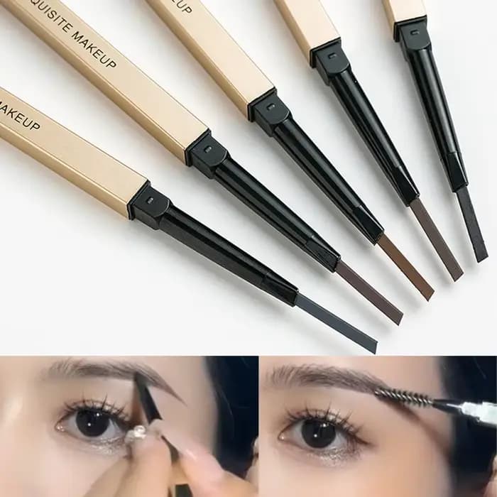 Crayon à double tête imperméable avec brosse