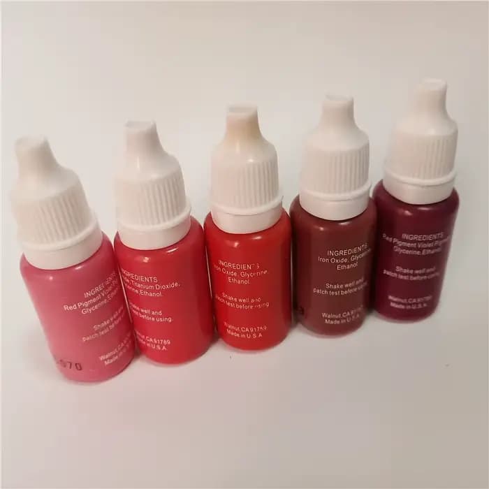 5 couleurs maquillage Permanent sourcil encre lèvres ligne des yeux ensemble d'encre de tatouage Microblading Pigment