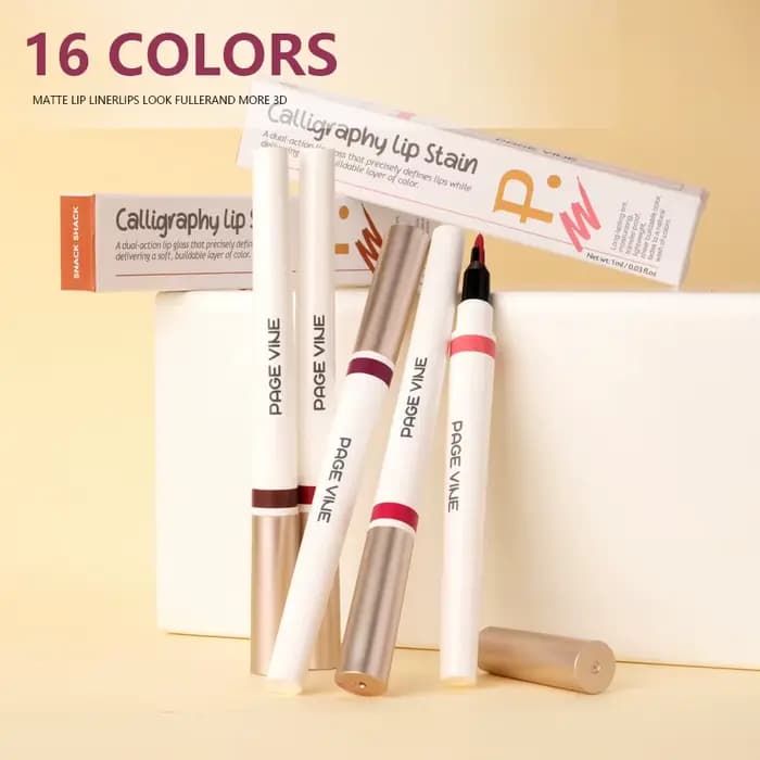 Crayon à lèvres long, gloss à lèvres doux 2-en-1