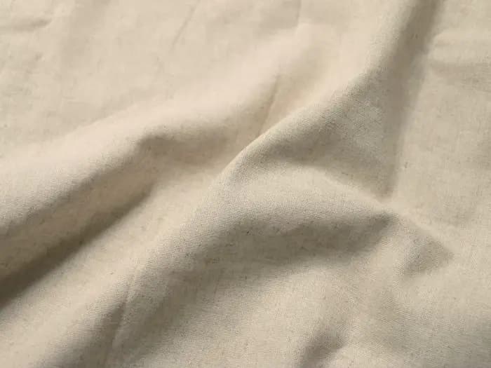 Tissu en coton et lin naturel 50 cm x 140 cm pour la couture, la broderie et les projets de peinture DIY