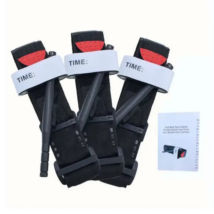 Ceinture d'urgence à pointe rouge, Kit de premiers secours pour l'exploration en plein air, garrot de survie, Application de Combat tactique