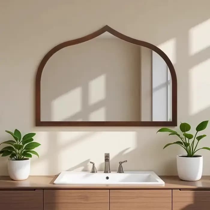 Miroir de maquillage mural - 50 cm x 38 cm