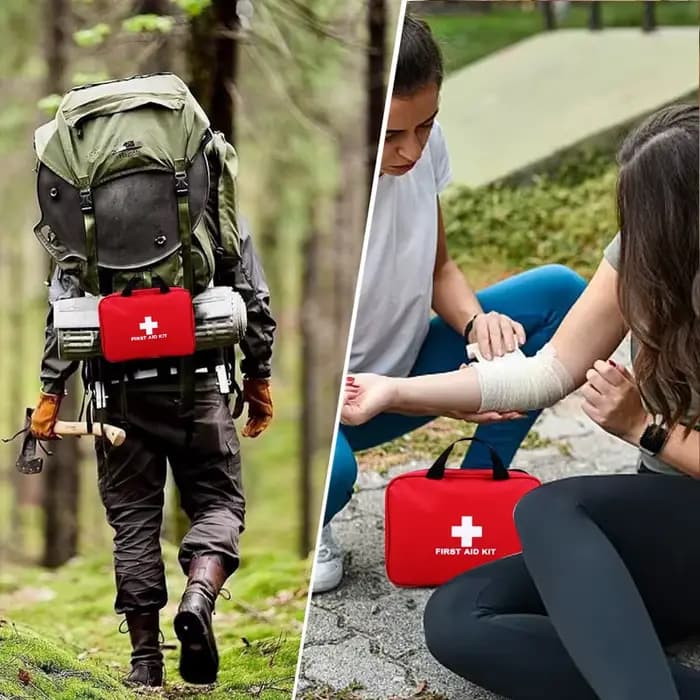 Trousse de premiers secours de luxe 260 pièces, fournitures d'urgence essentielles pour la maison, l'aventure en plein air et la sécurité du Camping