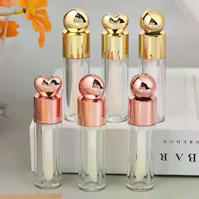 Tube de brillant à lèvres galvanisé Transparent de 5ml