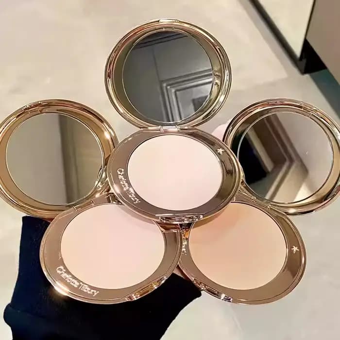 CT Face Foundation Setting Spray et Poudre Compacte Fond de Teint Liquide Lissant Super Fini Contrôle du Sébum