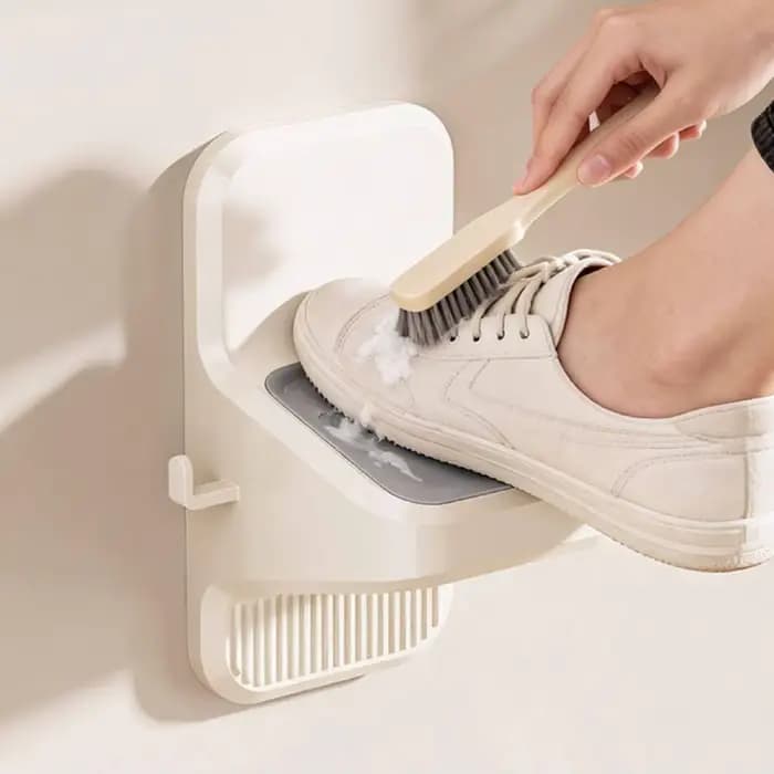 Repose-pieds de douche sans perçage avec crochets, idéal pour le rasage des jambes, pour salle de bain, toilettes, baignoire, spa, maison, salle de sport, piscine