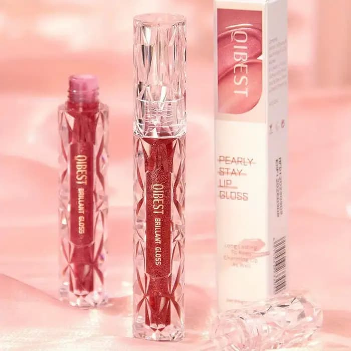Rouge à lèvres liquide à paillettes violettes Beauty
