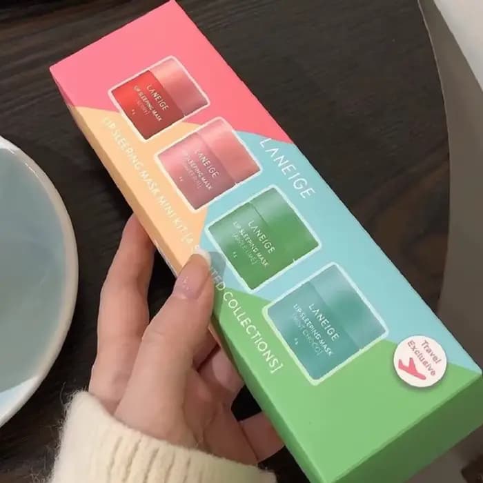 Laneige noël offres spéciales beignet baume à lèvres léger hydratant nourrissant réparateur améliorer les lignes