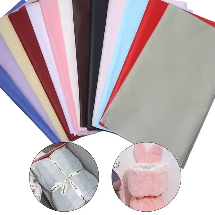 20 feuilles/sac 50x70cm Papiers de soie colorés pour emballage de vin, papier artisanal pliable DIY, fournitures d'emballage pour fêtes, mariages et décoration intérieure