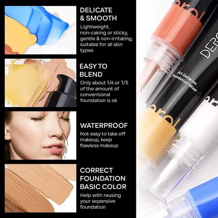 Tous les Types de peau fond de teint bleu mélange Pigment facile à mélanger