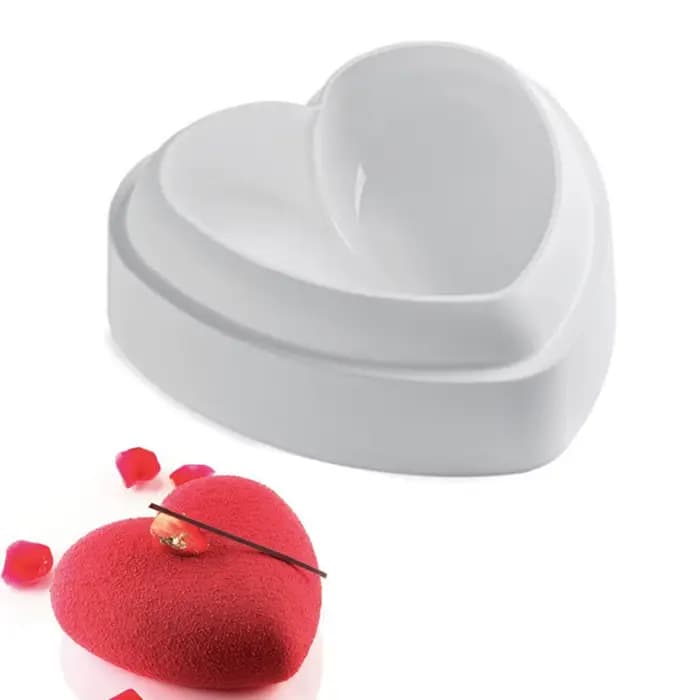 Moule en silicone Love, moule à mousse d'amour, dessert glacé au chocolat, outil de décoration de gâteau mousse, accessoires de cuisine