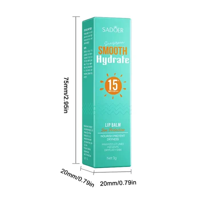 Spf 15 + crème solaire pour les lèvres bloqueur
