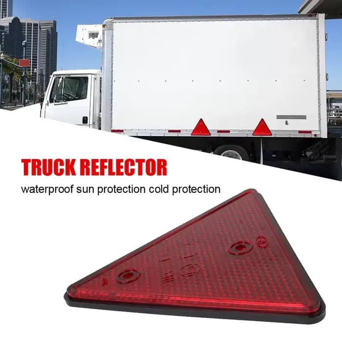 Réflecteurs arrière rouges, accessoires de voiture, Triangle réfléchissant adapté pour remorque moto caravane camion bateau