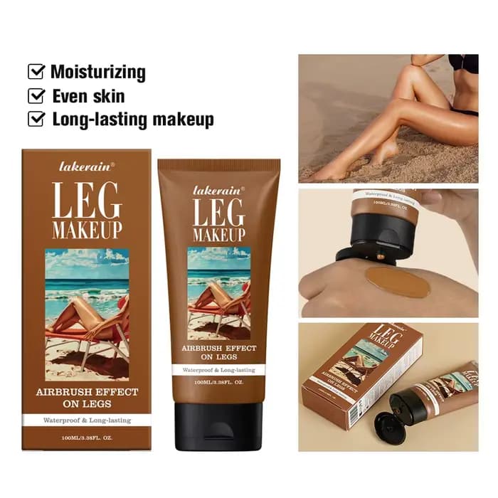 Fond de Teint Corps Waterproof Effet Bronze avec Houpette Gratuite