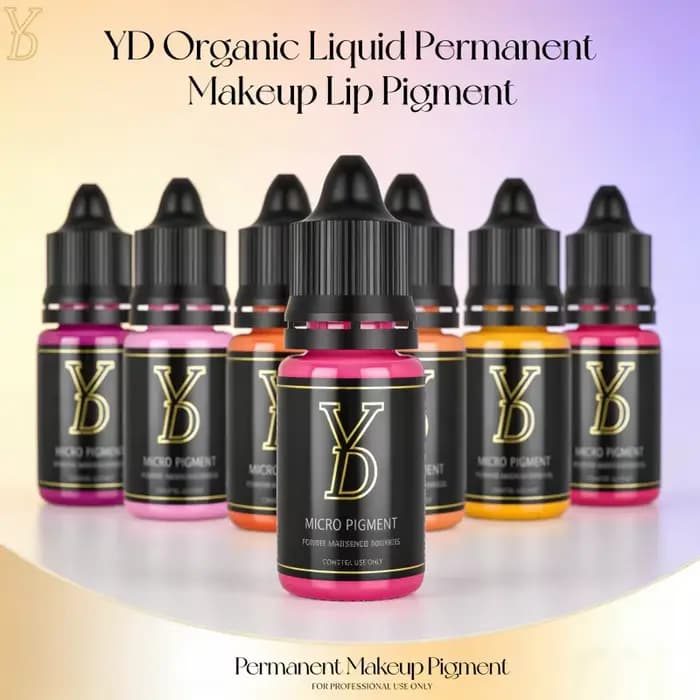 YDPMU 15 couleurs liquide lèvres Pigment encre de tatouage professionnel maquillage Permanent Micropigmentation beauté