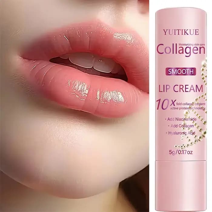 YUITIKUE Crème pour les lèvres au collagène 10X - Acide hyaluronique et niacinamide