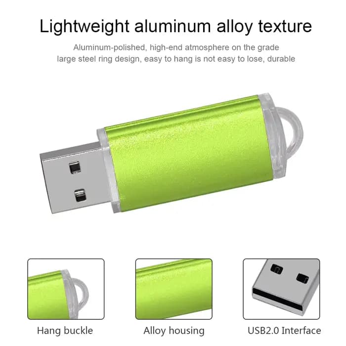 Clé USB colorée haute vitesse, clé USB en métal 2.0, 32 Go, 16 Go, 1 Go, 64 Go, clé USB, mémoire, photographie, cadeaux, disque mémoire