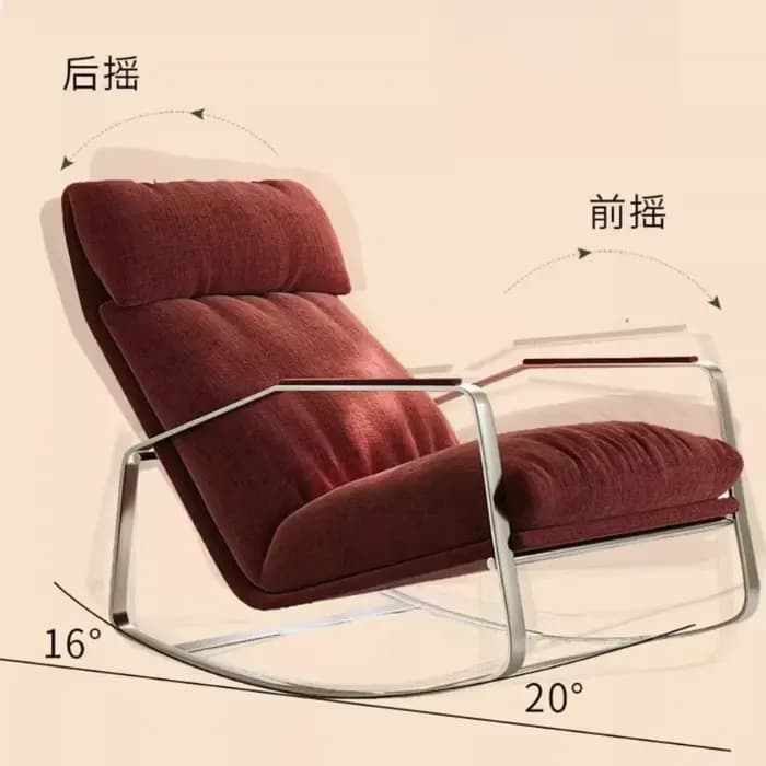 Fauteuils inclinables nordiques design rose pour salon, chaises de lecture esthétiques, chaises longues, Sillones De Sala, mobilier de décoration Bauhaus