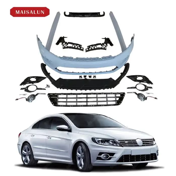 Kit de carrosserie de Style r-line pour Volkswagen CC, prix d'usine, avec lèvre avant, jupes latérales de pare-chocs avant