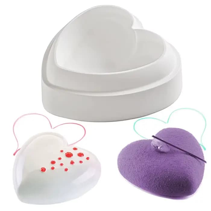 Moule en silicone Love, moule à mousse d'amour, dessert glacé au chocolat, outil de décoration de gâteau mousse, accessoires de cuisine