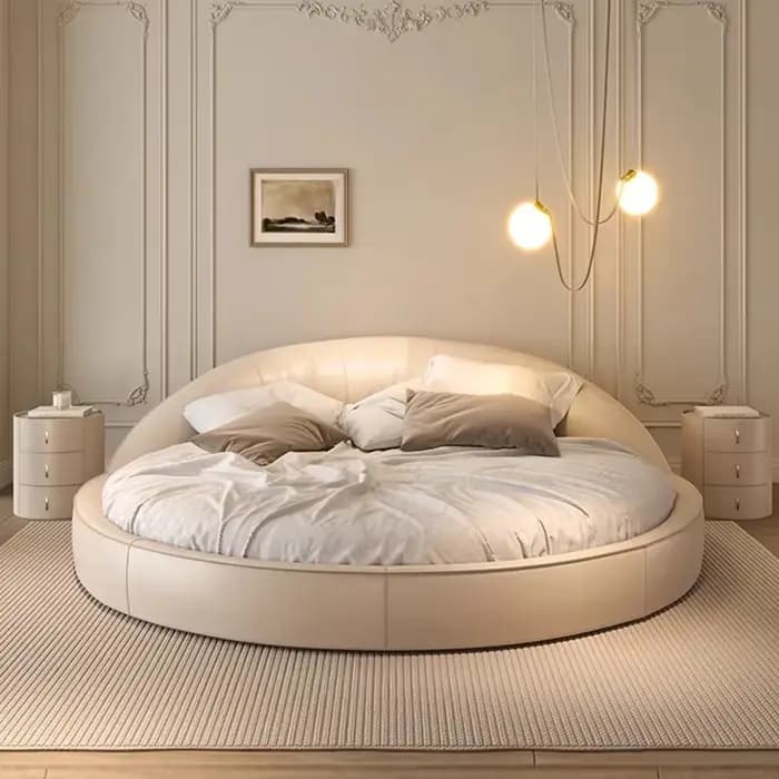 Lit de princesse simple, esthétique minimaliste, design tendance et doux, organisateur de lit, capitonné, Camas De Dormitorio, meubles de maison