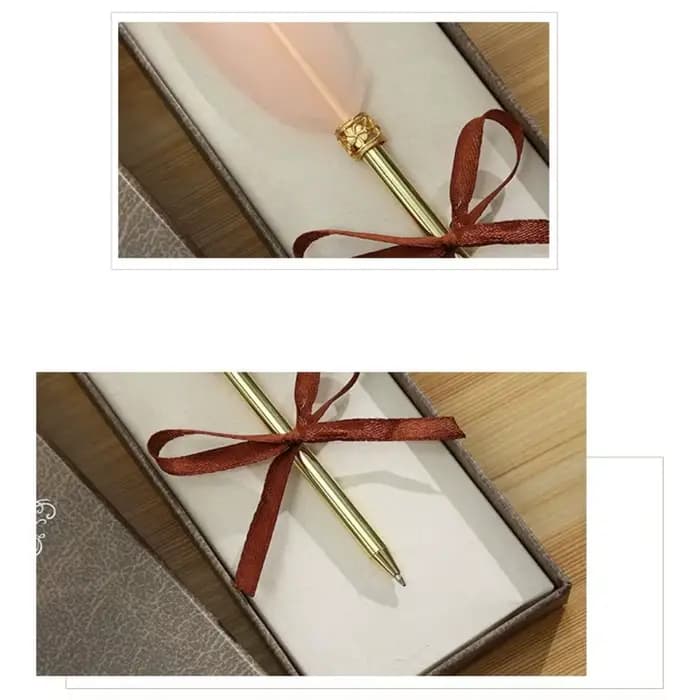 Stylo plume pour livre d'or, cadeau merveilleux, stylo d'écriture signature, stylo plume en boîte, stylo à bille, fête de mariage