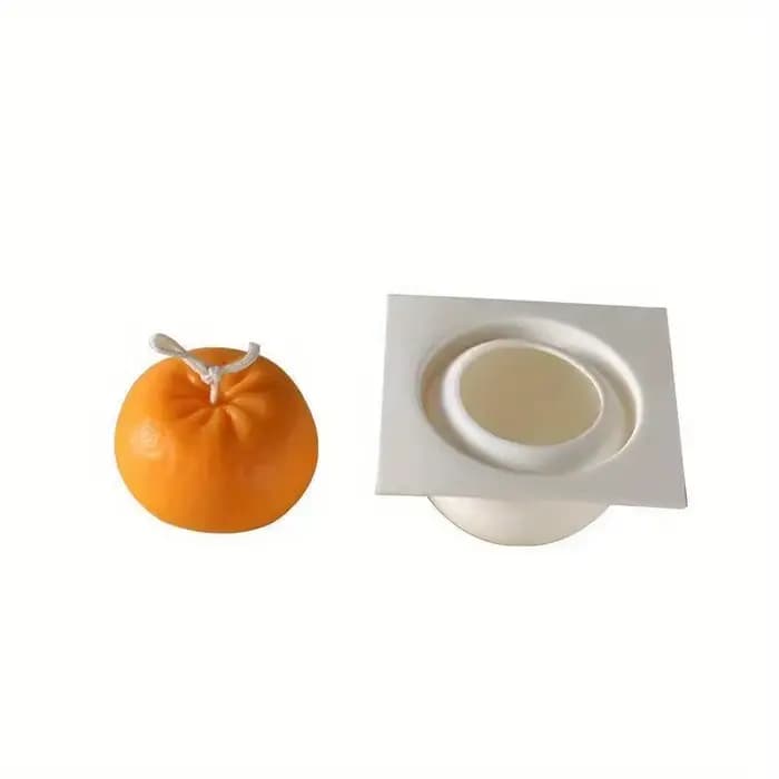 Moule en Silicone pour bougie Orange, moule de cuisson en Mousse en forme de Fruit, utilisé pour la fabrication de bougies