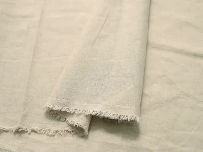 Tissu en coton et lin naturel 50 cm x 140 cm pour la couture, la broderie et les projets de peinture DIY