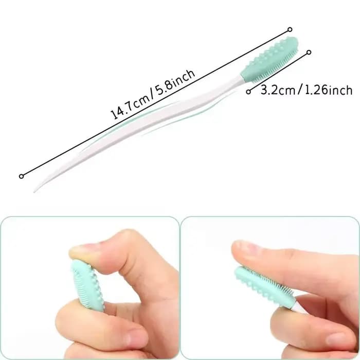 Brosse à lèvres exfoliante en silicone