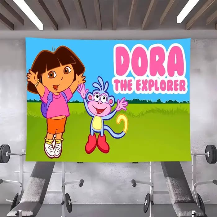 Toile de fond d'anniversaire avec fenêtre et cheminée, arrière-plans photographiques pour studio photo D-Dora The E-Explorer
