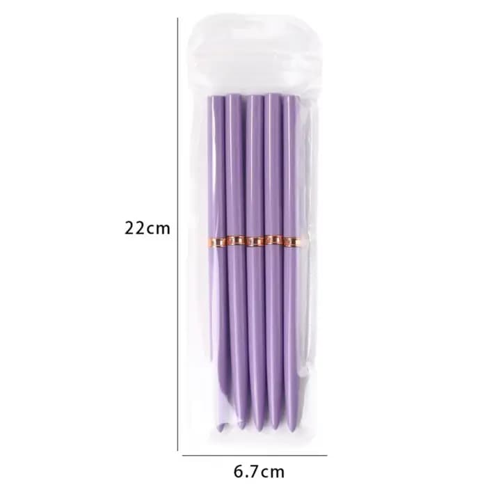 Ensemble de 5 pinceaux professionnels pour nail art, 7/9/11/15/20 mm, pour la création de motifs, la peinture, la manucure DIY, outil de salon pour ongles
