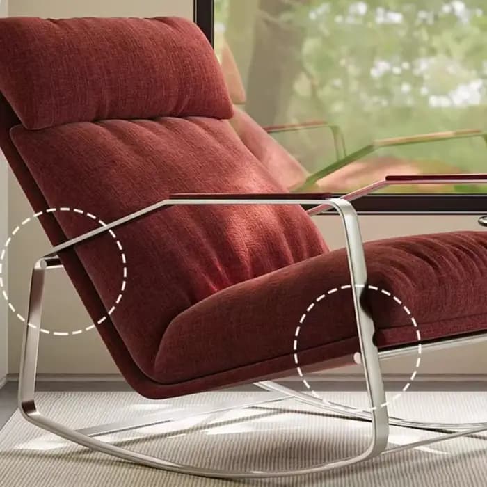 Fauteuils inclinables nordiques design rose pour salon, chaises de lecture esthétiques, chaises longues, Sillones De Sala, mobilier de décoration Bauhaus