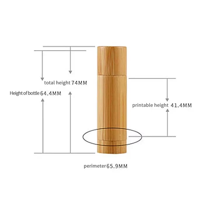 Lot de 10 tubes vides en bambou de 5g pour brillant à lèvres