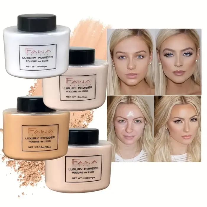 Ensemble de poudre de fond de teint pour le visage