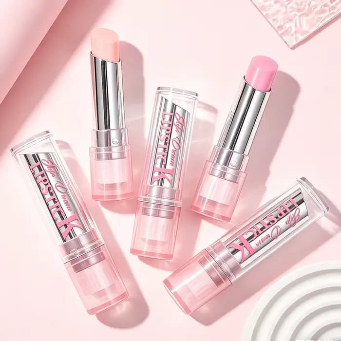 Baume à lèvres rose bicolore