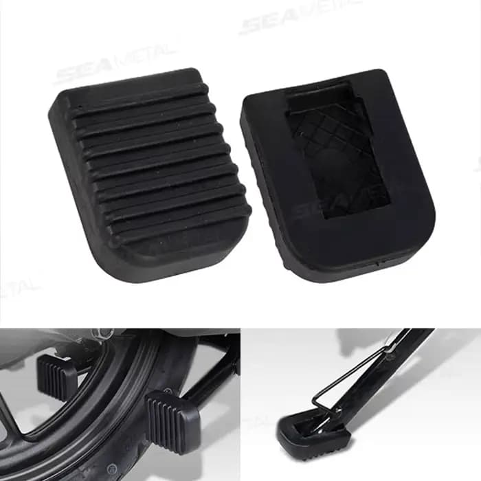BLALION Support de moto béquille plaque de Support en caoutchouc Parking extérieur pied de moto Support latéral Base béquille Support Pad