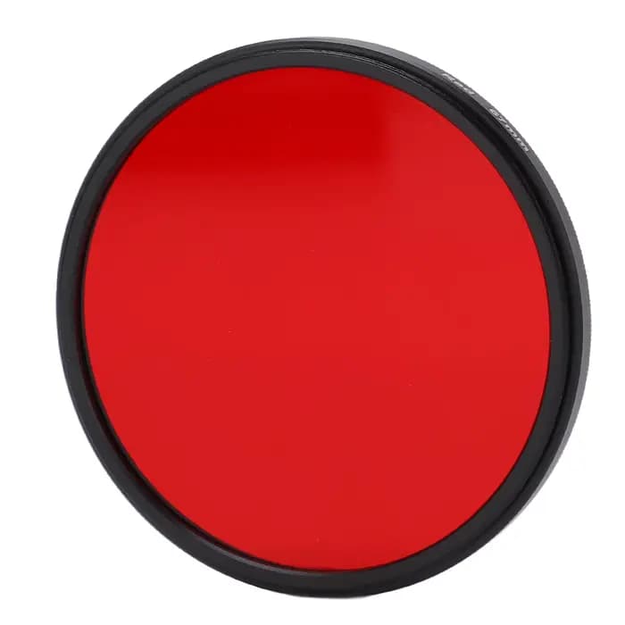 Filtre rouge cadre en alliage d'aluminium verre optique fileté filtre d'objectif d'appareil photo 67mm 62mm 58mm 55mm 52mm pour la photographie d'appareil photo reflex numérique