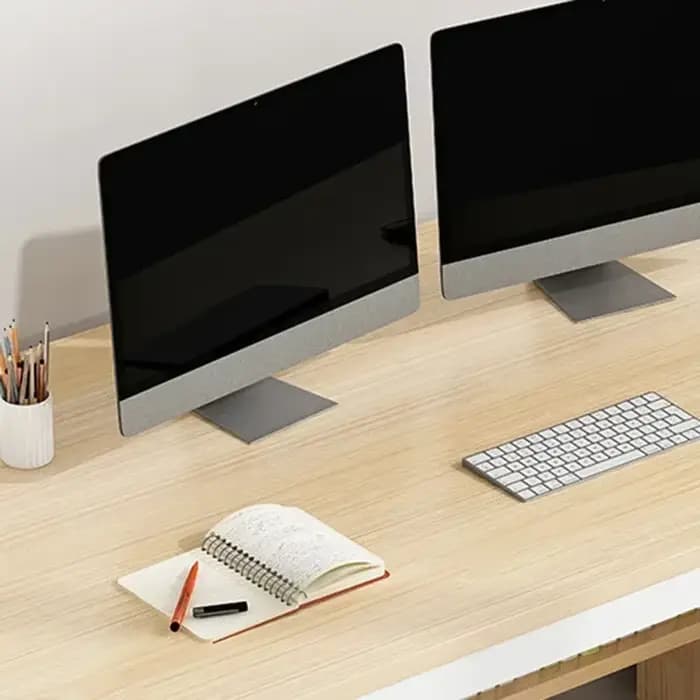 Bureau de bureau, bureau d'ordinateur, panneau de bois massif multicouche, plusieurs tailles disponibles, adapté pour l'étude et le bureau