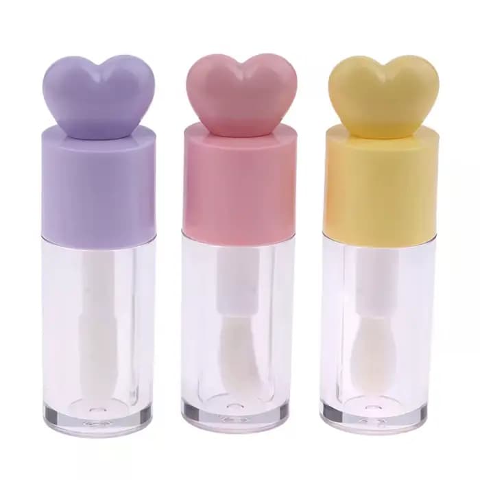 Tubes de baume à lèvres cylindriques vides et transparents de 4ml