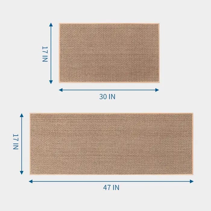 Lea-Tapis en Coton et Lin pour Porte de Cuisine, Polymères, pour Chambre à Coucher, Absorbant l'Eau et 0il, Non-ALD, Résistant à l'Eau, D343