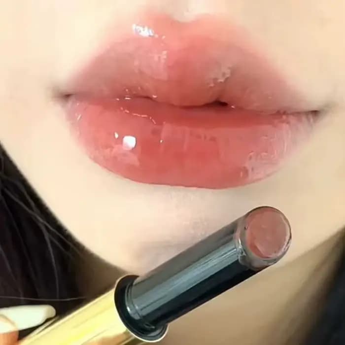 Sablier solide vernis à lèvres hydratant miroir brillant rouge