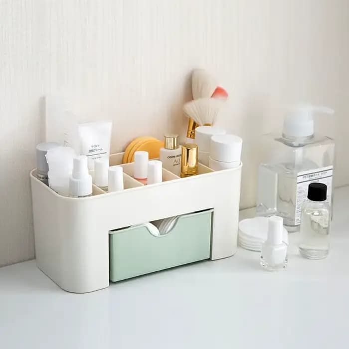 Boîte de rangement en plastique acrylique pour maquillage
