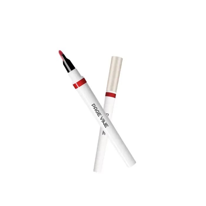 Crayon à lèvres long, gloss à lèvres doux 2-en-1