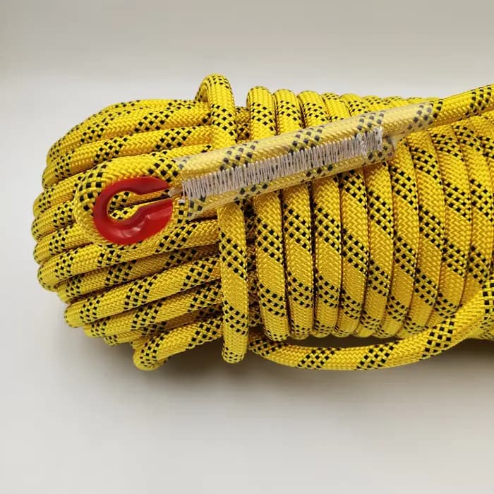 Corde d'escalade 10mm 50m roche extérieure haute résistance survie statique d'urgence sauvetage incendie corde de sécurité cordon équipement de randonnée