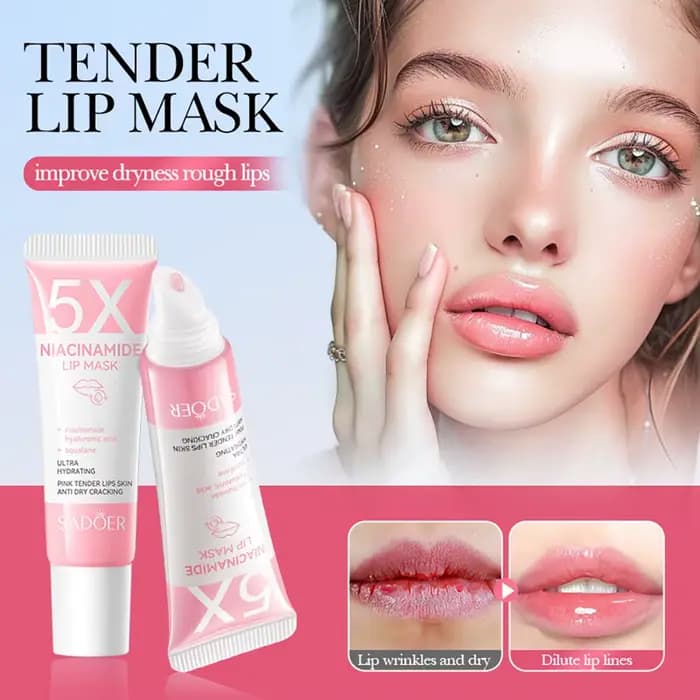 Masque pour les lèvres repulpant en Niacinamide 5X – Hydratation intense et anti-séchage