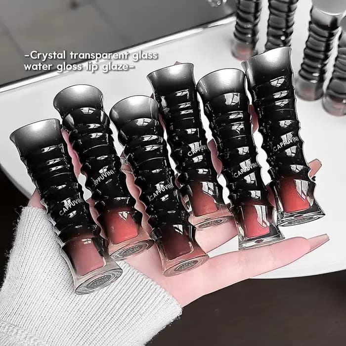 Teinte à lèvres brillante Crystal Punk rouge-brun