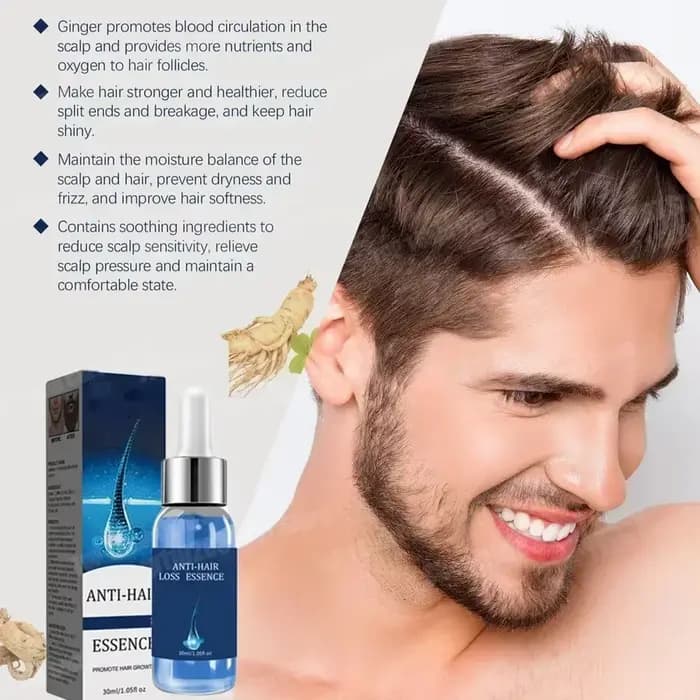 Huile essentielle pour les soins des cheveux, adaptée aux personnes aux cheveux fins et doux.