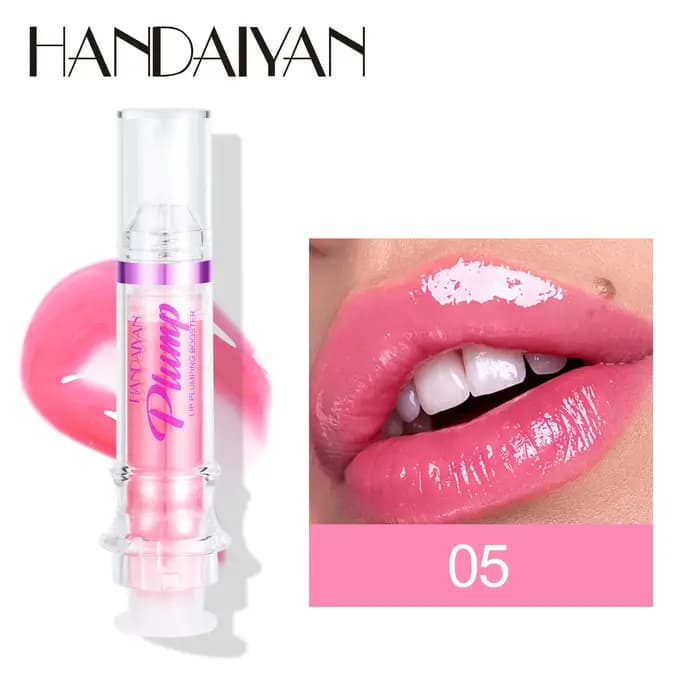 HANDAYAN 6 couleurs lèvres plus dodues brillant hydratant miel huile rehausseur Transparent