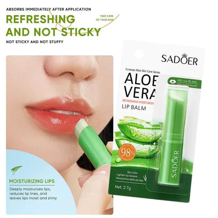 SADOER 1-15 pièces baume à l'aloe pour les lèvres nourrissant hydratant